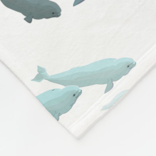 Groothandelaar Beluga Whale Art Fleece Blankets (Hoek)