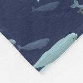 Groothandelaar Beluga Whale Art Fleece Blankets Deken (Hoek)
