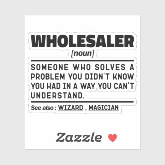 Groothandelaar Noun Merchandise Buyer Beroep Schat Sticker (Vel)