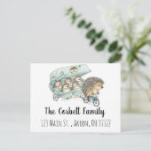 Groothandelsegelfamilie  briefkaart (Staand voorkant)