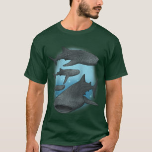 Groothandelshaai Gift Women Scuba Diving Whale Sha T-shirt