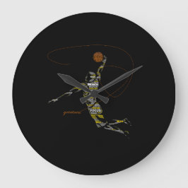 Grootheid Basketbal Typografie Grote Klok