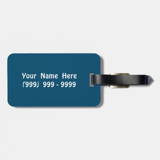 Grootheid en groen Aangepast Bagagelabel (Achterkant horizontaal)