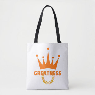 Grootheid Inspirerende Kroon Succes Tote Bag