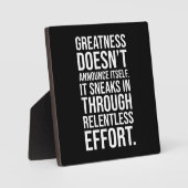 Grootheid - Succes Hustle Motivatie Fotoplaat (Voorkant)