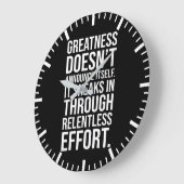 Grootheid - Succes Hustle Motivatie Grote Klok (Hoek)