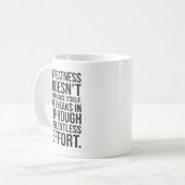 Grootheid - Succes Hustle Motivatie Koffiemok (Voorkant links)