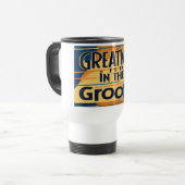 Grootheid Zit In De Groove 2 reisbeker (Voorkant links)