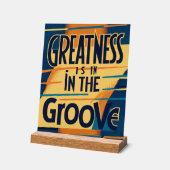 Grootheid Zit In De Groove Acryl Bord (Hoek)