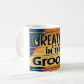 Grootheid Zit In De Groove Koffiemok (Voorkant links)