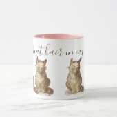 Grootherme Katten Er zit kat haar in mijn koffie Mok (Midden)