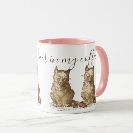  Grootherme Katten Er zit kat haar in mijn koffie Mok (Voorkant rechts)