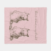  Grootherme Katten Er zit kat haar op mijn Fleece Deken (Voorkant (Horizontaal))