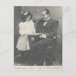 Groothertog Ernst L. van Hessen en Elizabeth #002D Briefkaart