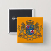 Groothertog van Luxemburg, Luxemburgse vlag Vierkante Button 5,1 Cm (Voorkant /achterkant)