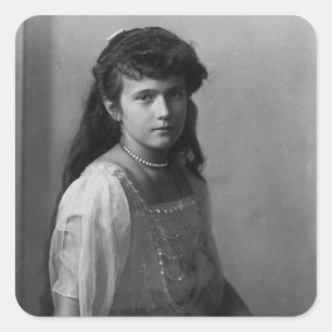 Groothertogdom Anastasia Nikolaevna van Rusland Vierkante Sticker