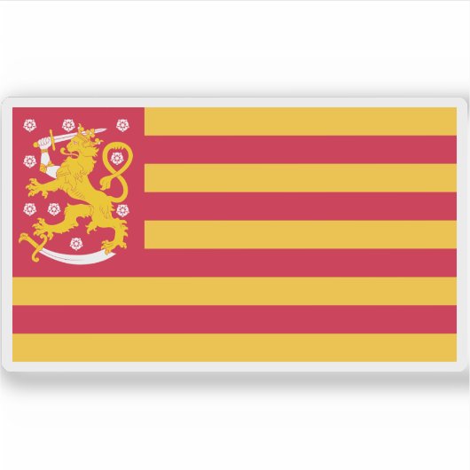 Groothertogdom Finland (Zweedstalig) Sticker (Voorkant)