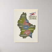 Groothertogdom luxemburg canvas afdruk (Voorkant)
