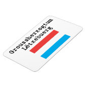 Groothertogdom Luxemburg flexibele magneet (Linkerzijde)