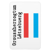 Groothertogdom Luxemburg flexibele magneet (Verticaal)