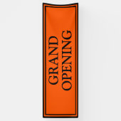 Groothertogdom Oranje Black Business Grand Opening Spandoek (Verticaal)
