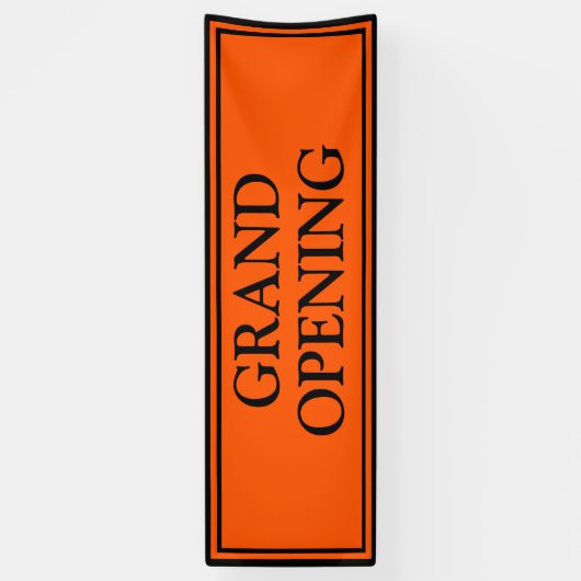 Groothertogdom Oranje Black Business Grand Opening Spandoek (Verticaal)