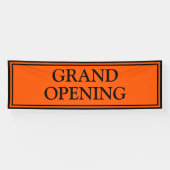 Groothertogdom Oranje Black Business Grand Opening Spandoek (Horizontaal)