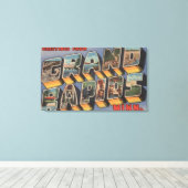 Groothertogdom Rapiden, Minnesota - Grote lettertj Canvas Afdruk (Insitu (Houten vloer))