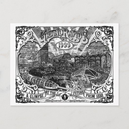 Groothertogelijke Rapids 1999 Artwork Post Card Briefkaart (Voorkant)