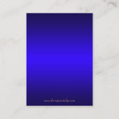 Groothertogin Blauw Goud Scroll Tafel Plaatskaart Plaatskaartje (Achterkant)