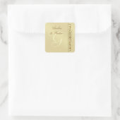 Groothertogin Faux Gold Scroll Monogram Sticker (Tas)