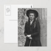 Groothertogin Olga Romanov Rusland met wandelstok Briefkaart (Voorkant / Achterkant)