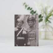 Groothertogin Olga & Tatiana in uniform #1 Briefkaart (Staand voorkant)