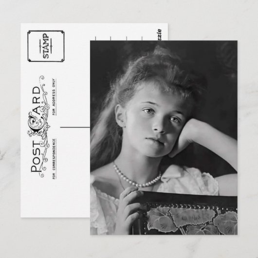 Groothertogin Olga van Rusland dochter tsaar Roman Briefkaart (Voorkant / Achterkant)