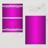 Groothertogin Roze Scroll Vouwtafel Plaatskaart Plaatskaartje (Voorkant / Achterkant)