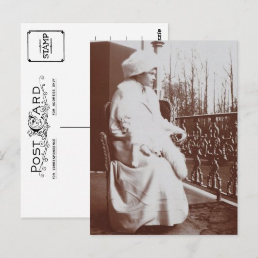 Groothertogin Tatiana van Rusland - Romanov Briefkaart (Voorkant / Achterkant)