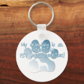 Groothond van American Pit Bull Terrier Sleutelhanger (Voorkant)