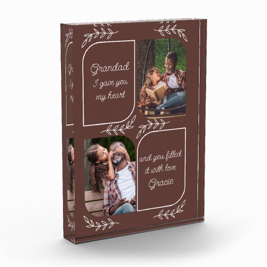 Groothoofd 2 Verticale foto's met persoonlijke tit (Links)