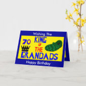 Grootkaart 70e verjaardag kaart (Gele Bloem)