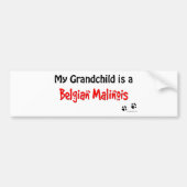 Grootkind Belgische Malinois Bumpersticker (Voorkant)
