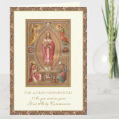 Grootkind Eerste Heilige Communie Jezus Angels Kaart