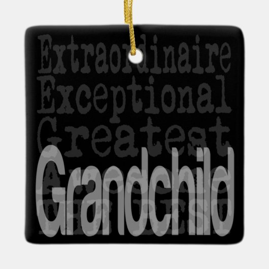 Grootkind Extraordinaire Keramisch Ornament (Voorkant)