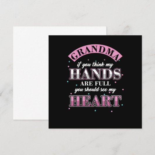 Grootkind Nana Granny Funny Grandmo Kaart (Voorkant / Achterkant)