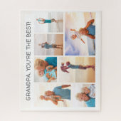 Grootkind opa Je bent de beste 7 fotocollage Legpuzzel (Verticaal)