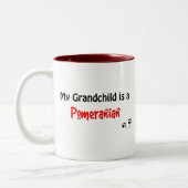 Grootkind Pomeranian Tweekleurige Koffiemok (Links)