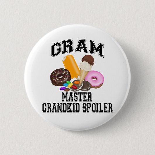 Grootkind Spoiler Gram Ronde Button 5,7 Cm (Voorkant)
