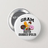 Grootkind Spoiler Gram Ronde Button 5,7 Cm (Voorkant /achterkant)
