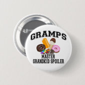 Grootkind Spoiler Gramps Ronde Button 5,7 Cm (Voorkant /achterkant)