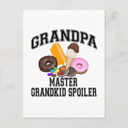 Grootkind Spoiler Grandpa Briefkaart (Voorkant)