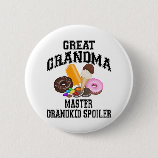 Grootkind Spoiler Great Grandma Ronde Button 5,7 Cm (Voorkant)